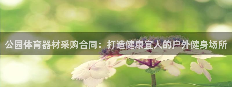 星澳娱乐公司地址：公园体育器材采购合同：打造健康宜人