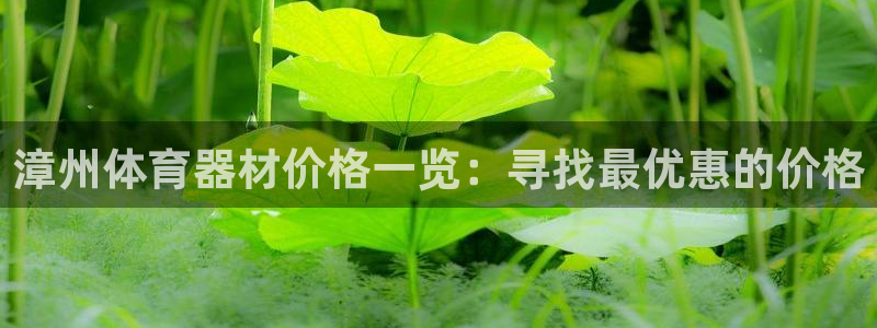 星欧娱乐方7O777：漳州体育器材价格一览：寻找最优