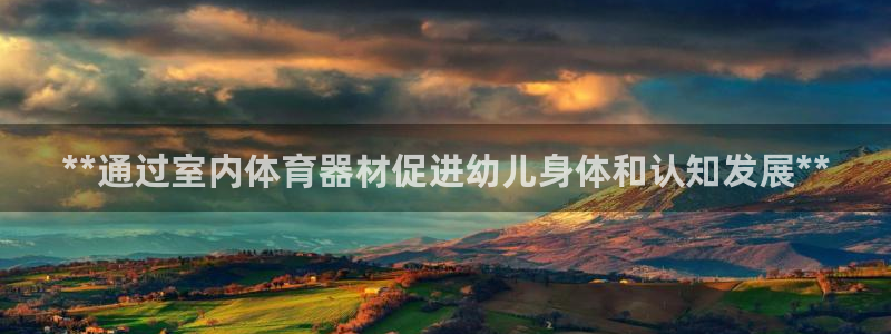 星欧娱乐公司怎么样：**通过室内体育器材促进幼儿身体